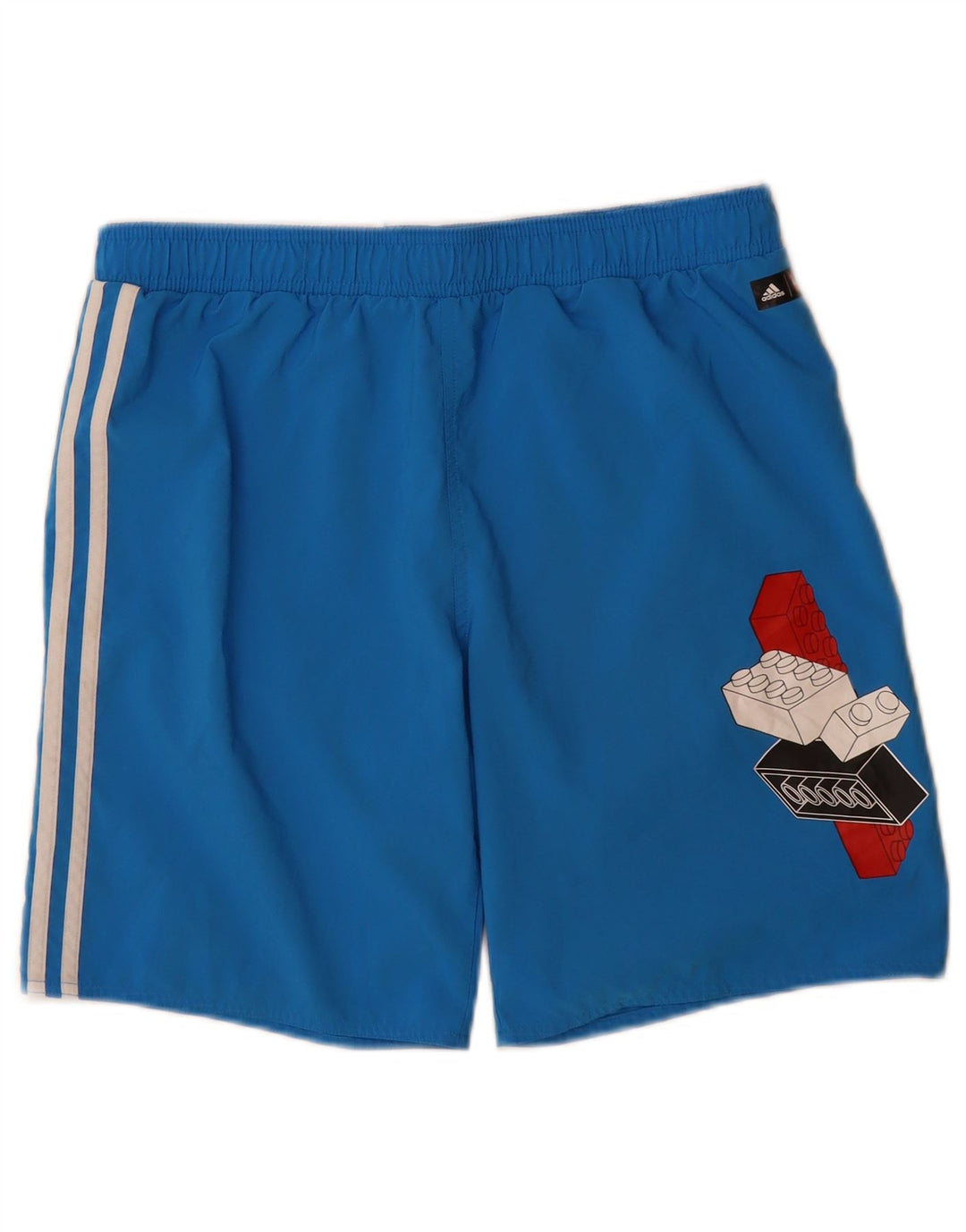 Adidas drenge grafiske badeshorts 15-16 år blå polyester