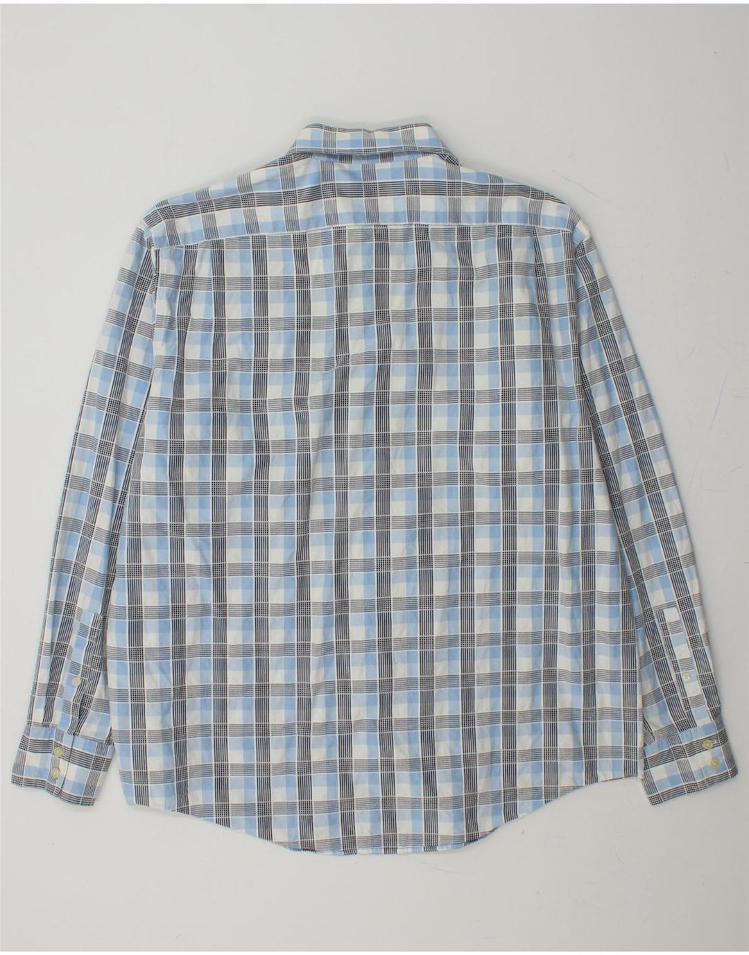 MICHAEL KORS Mens Shirt XL Blue Check Cotton Vintage Michael Kors and Second-Hand Michael Kors from Messina Hembry 