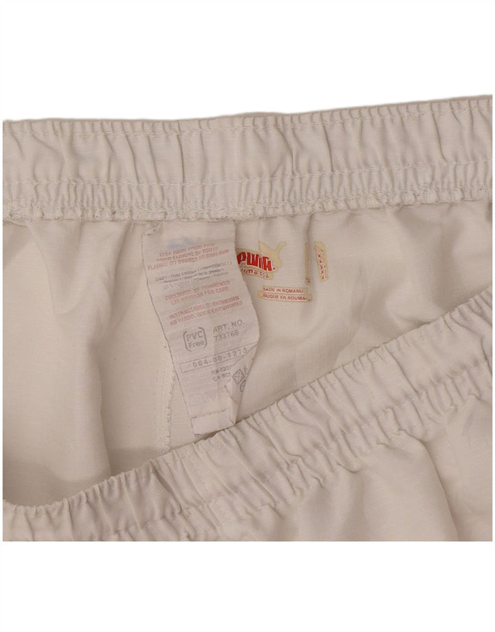 Puma Herre grafiske sportsshorts XL Hvid Colourblock Polyester