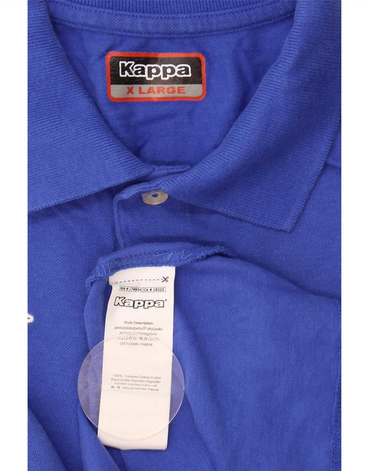 Kappa herre poloshirt XL blå bomuld