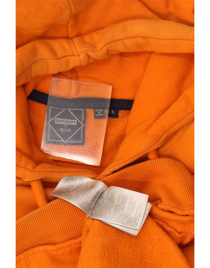 Superdry Grafisk hættetrøje til mænd, lille orange bomuld