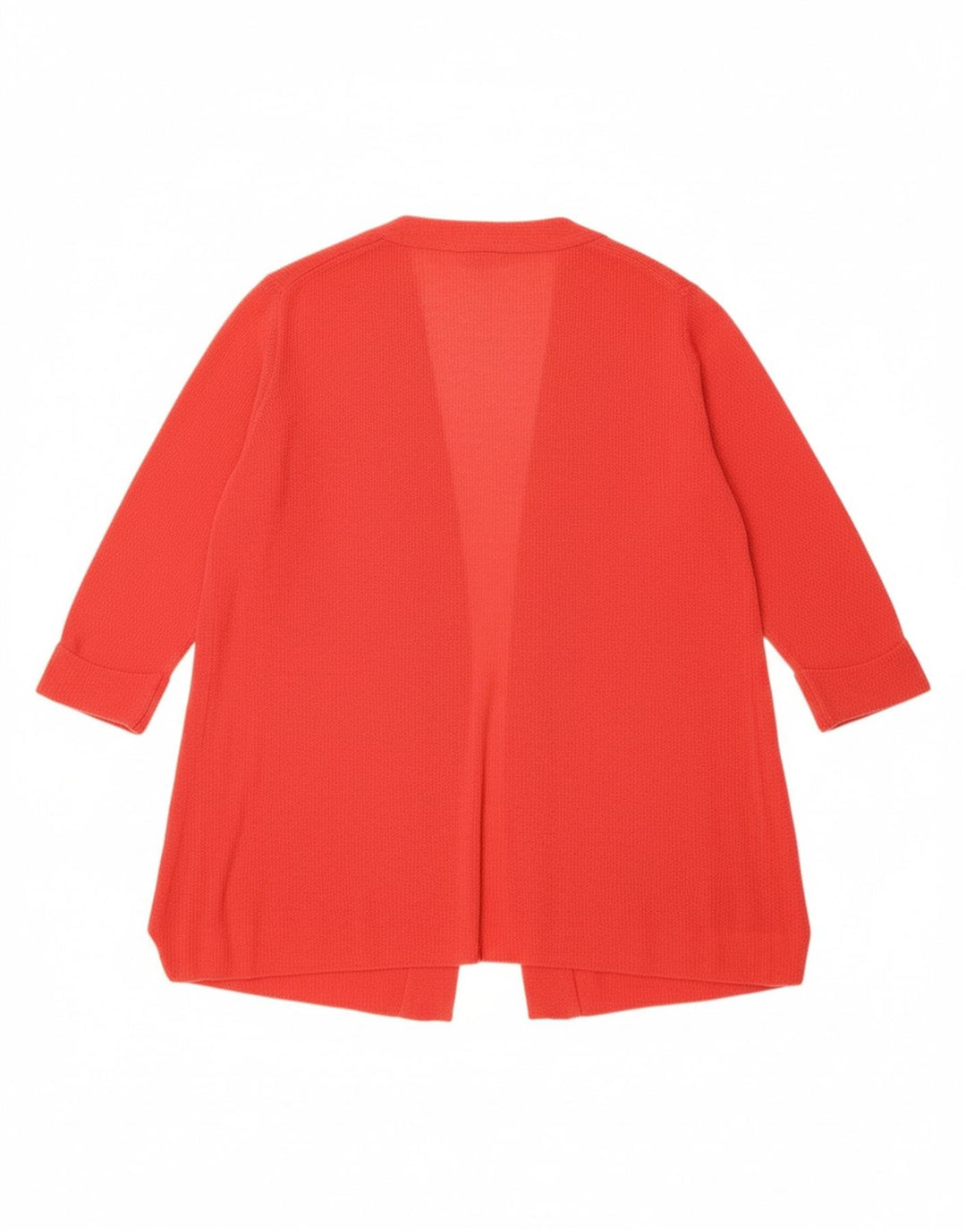 MASSIMO DUTTI Womens Open Cardigan Sweater UK 14 Medium Red