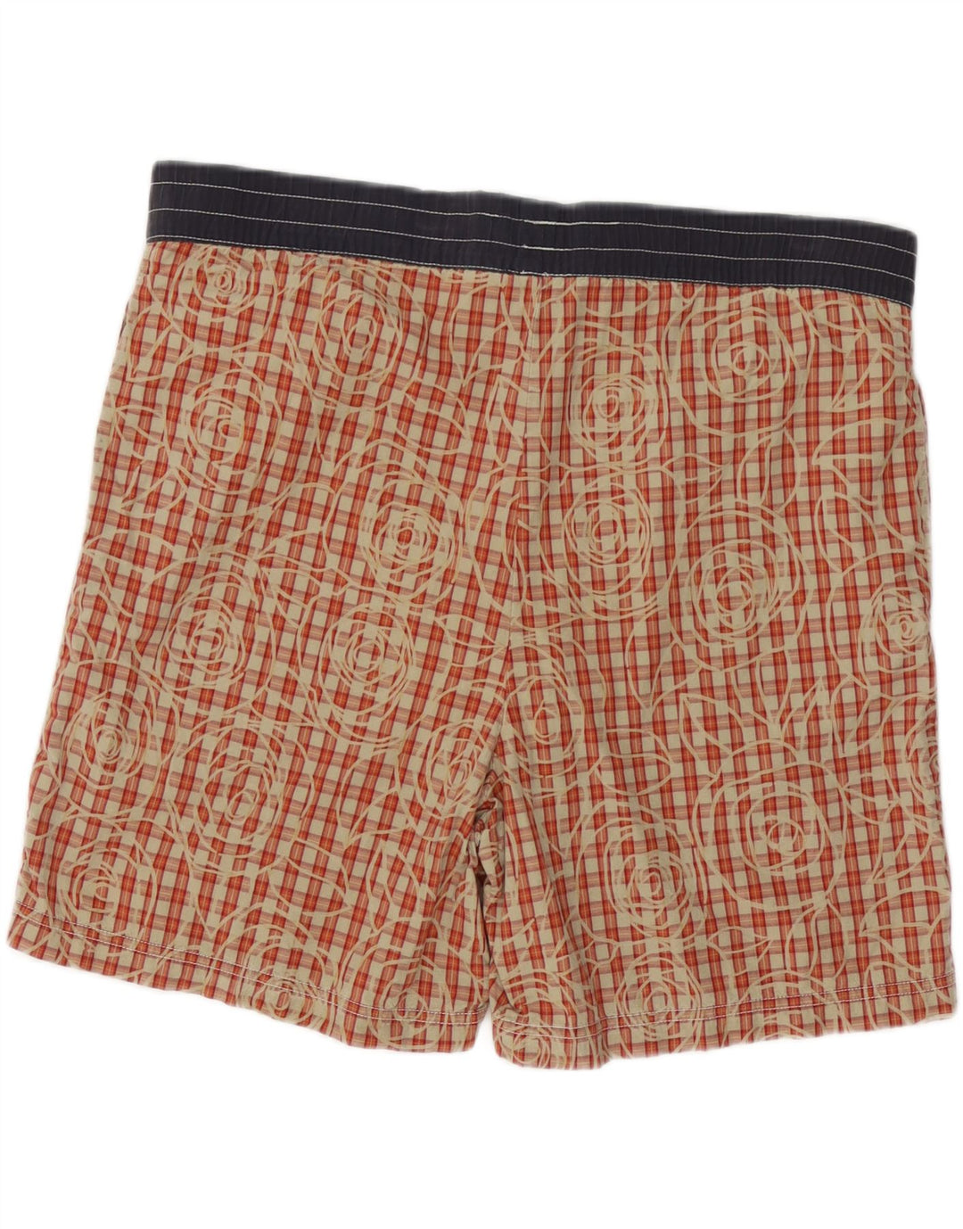 Tommy Hilfiger Badeshorts til mænd Medium rød ternet bomuld
