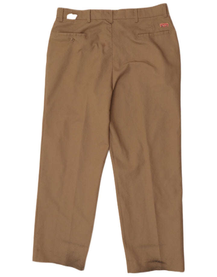 Red Kap Herre Lige Chino Bukser W38 L30 Beige Polyester
