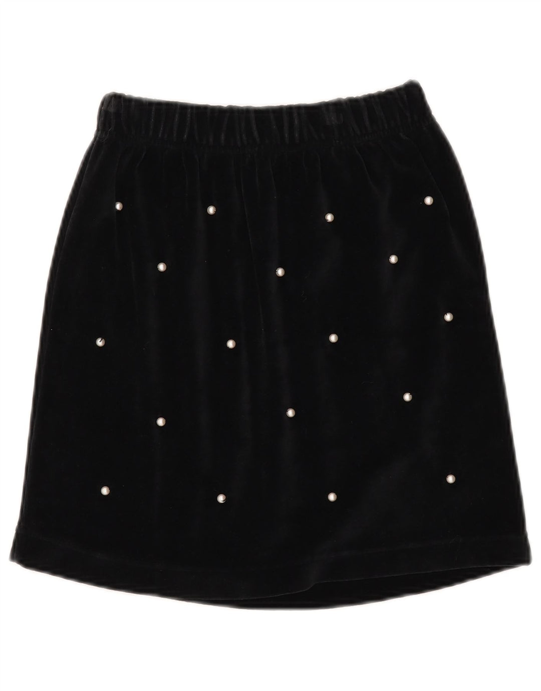 Kenny Womens Velvet Mini Skirt W30 Medium Black Bomuld