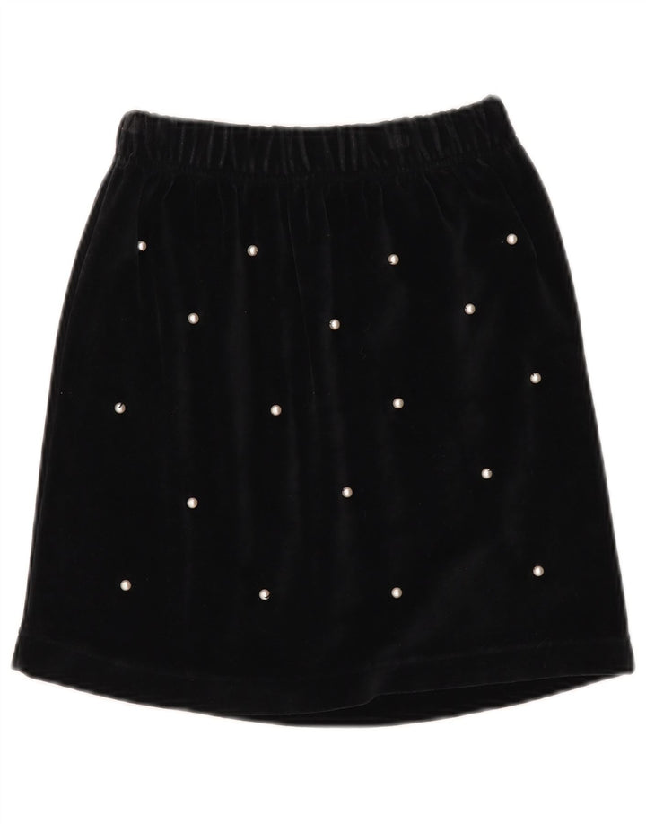 Kenny Womens Velvet Mini Skirt W30 Medium Black Bomuld