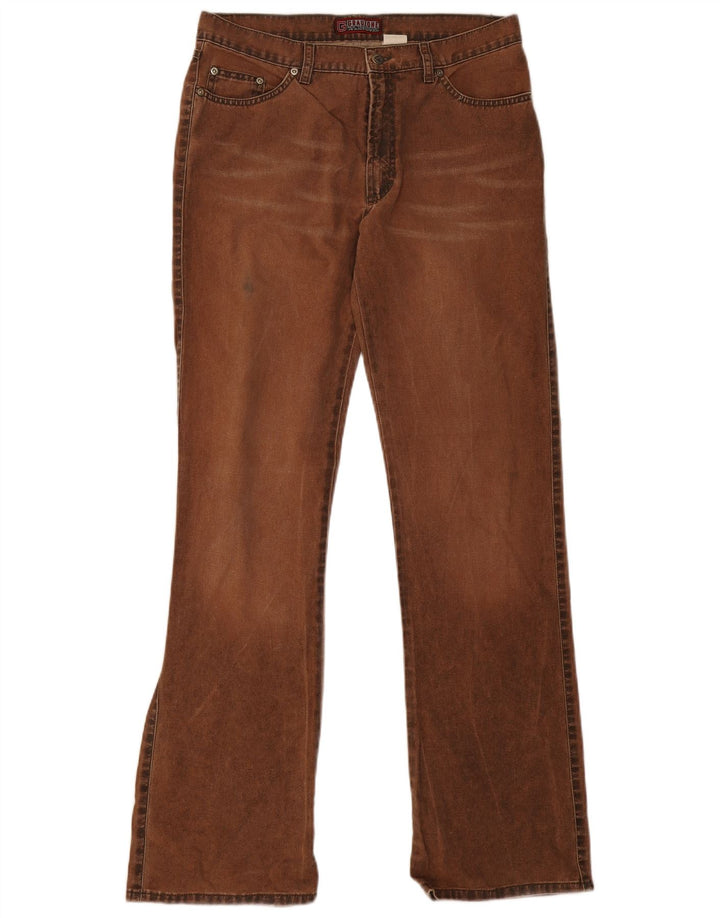 VINTAGE Dame Bootcut Jeans W32 L32 Brun