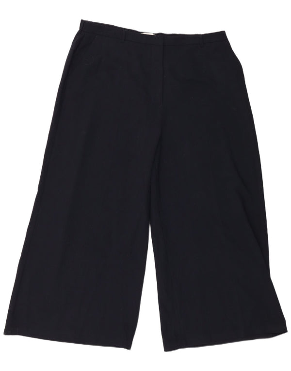 Marks & Spencer Chinobukser med brede ben til kvinder UK 22 3XL W42 L28 Marineblå