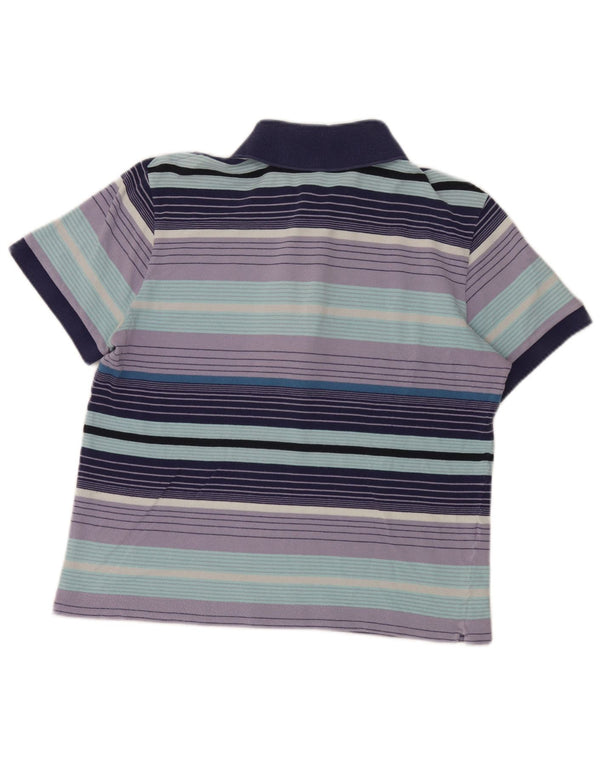 Lacoste herre poloskjorte str. 5 Stor flerfarvet stribet bomuld