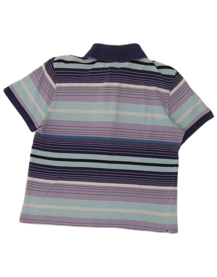 Lacoste herre poloskjorte str. 5 Stor flerfarvet stribet bomuld