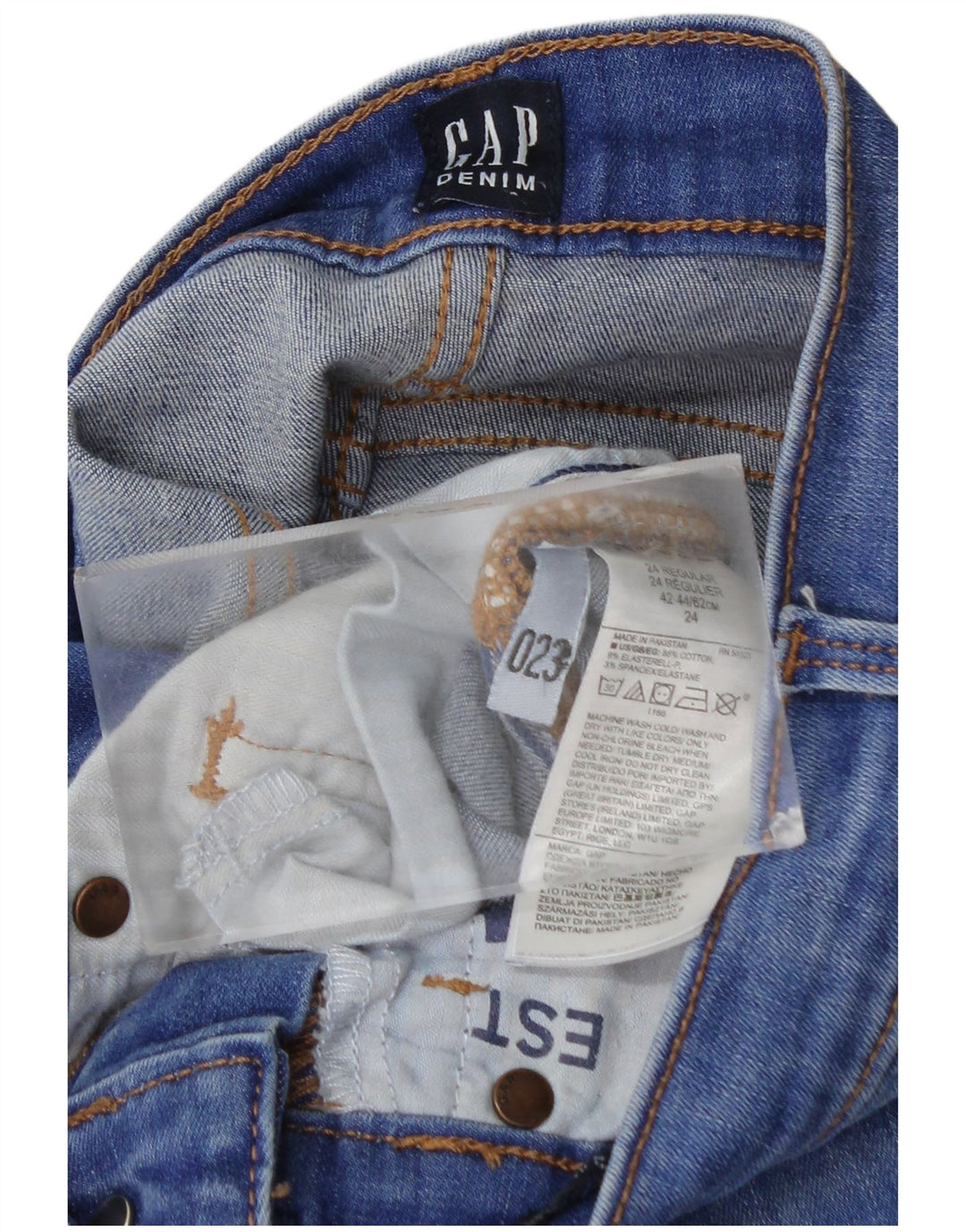 Gap Dame Skinny Jeans W24 L28 Blå Bomuld