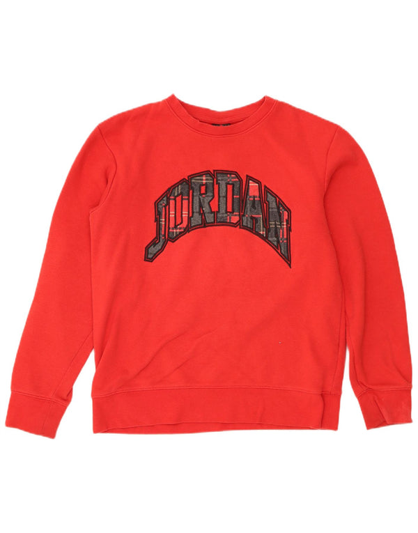 Jordan Boys Grafisk Sweatshirt Jumper 13-14 år XL Rød