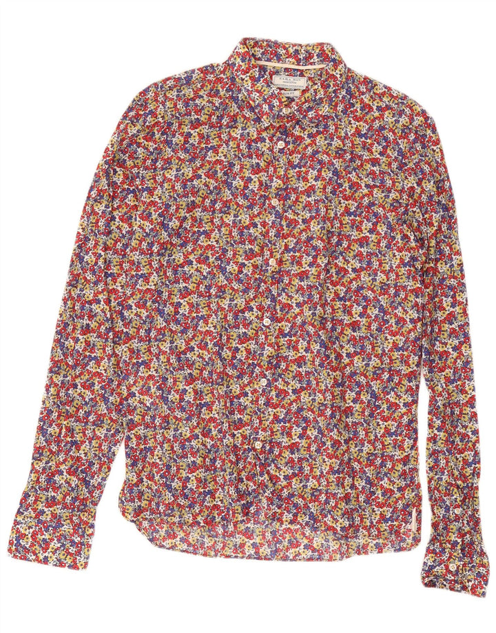 Zara Herre Slim Fit skjorte Medium Multicolored Floral