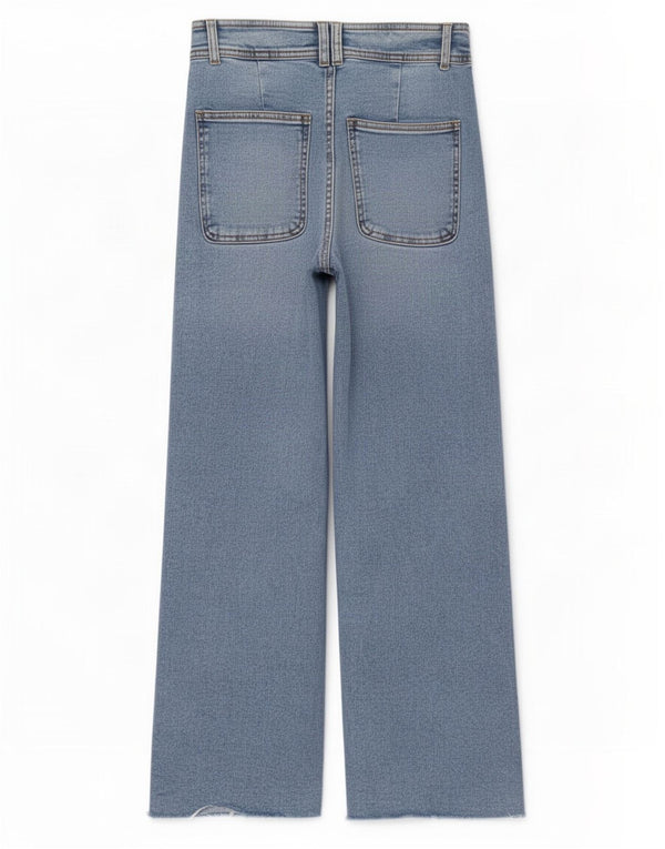 Zara Piger Jeans med brede ben 11-12 år B26 L25 Blå