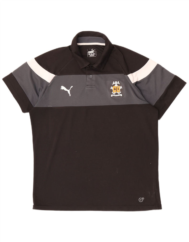 Puma Herre Grafisk Polo Shirt XL Sort Colourblock Polyester