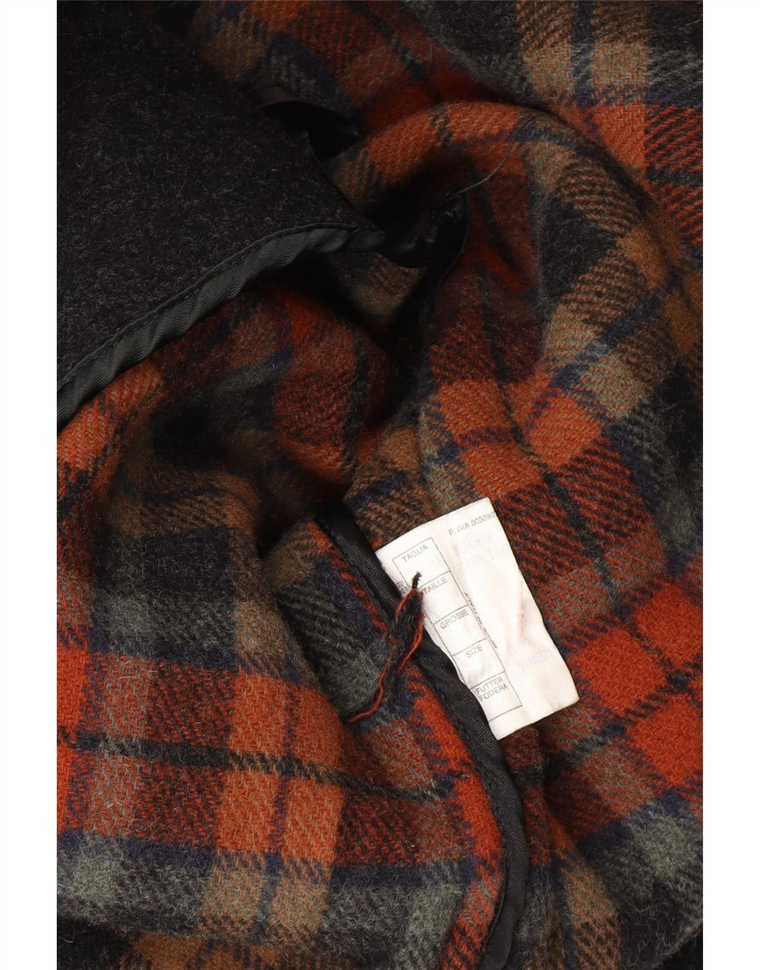 VINTAGE Herre Duffle Coat UK 46 3XL Grå Uld