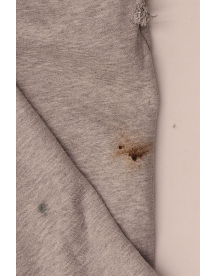 Zara Træningsdragtsbukser til kvinder UK 14 Large Grå Flecked Polyester