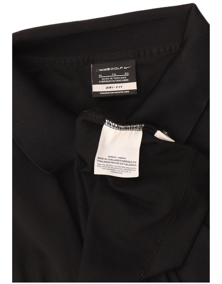 Nike Herre Dri Fit Polo Shirt XL Sort Polyester