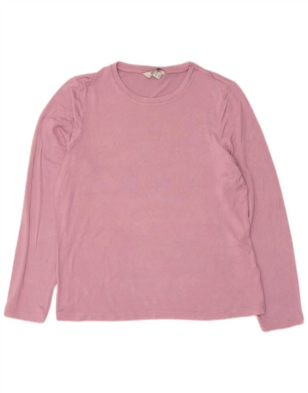 Marks & Spencer Dame Top Langærmet UK 16 Large Pink Viscose