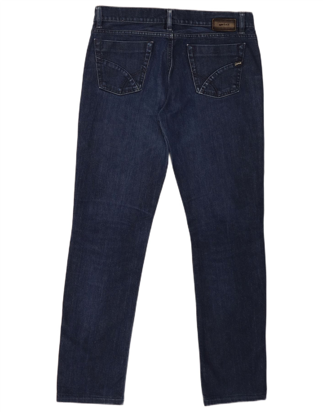 Gas Straight Jeans til mænd W31 L30 Marineblå bomuld
