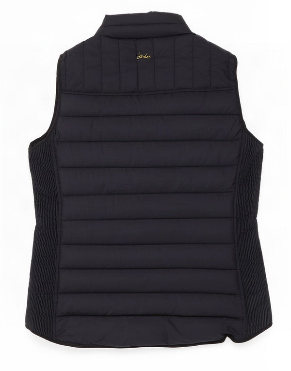 Joules Womens Polstret Gilet UK 16 Large Navy Blue Polyester