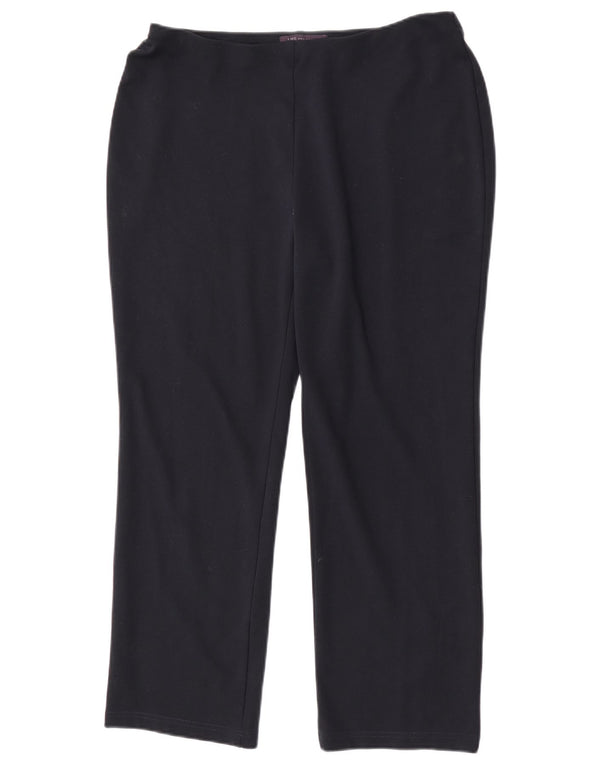 Marks & Spencer Dame Casual Bukser UK 14 Large W34 L27 Navy Blue