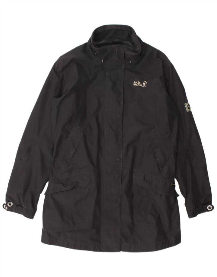 Jack Wolfskin Womens Windbreaker Coat UK 18/20 XL Sort Polyester
