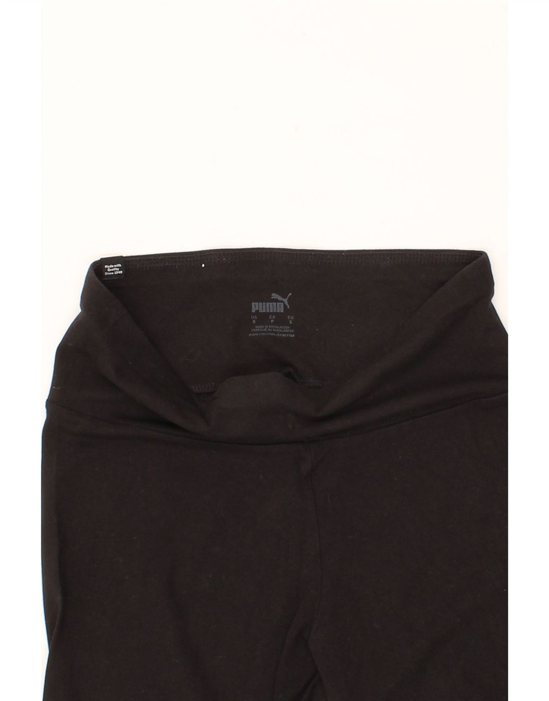 PUMA Womens Graphic Leggings UK 8 Small Black Vintage Puma and Second-Hand Puma from Messina Hembry 