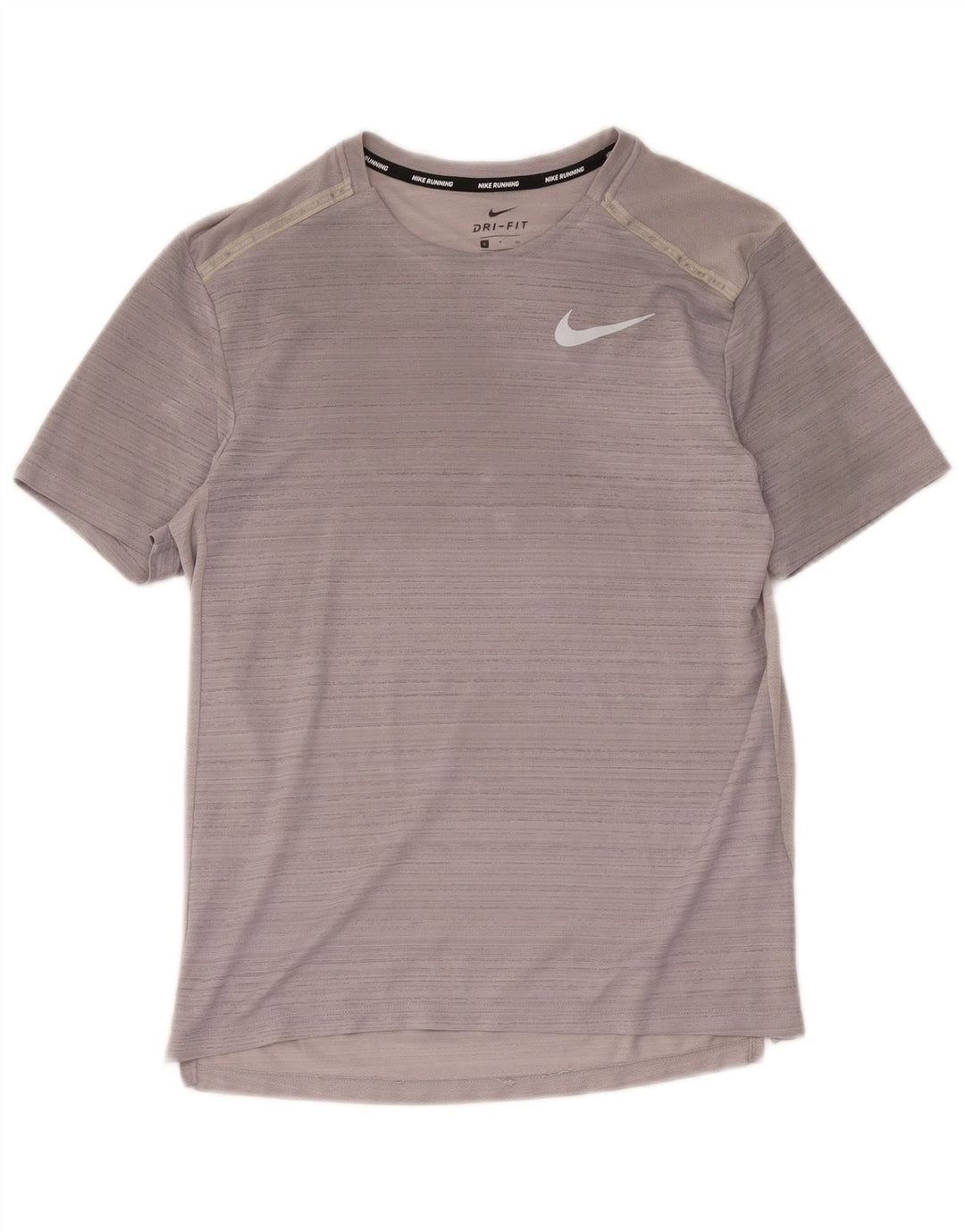 Nike Herre Dri Fit T-shirt Top Lille grå Flecked Polyester