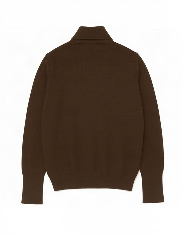 Zara Dame Roll Neck Jumper Sweater UK 16 Large Khaki Viscose