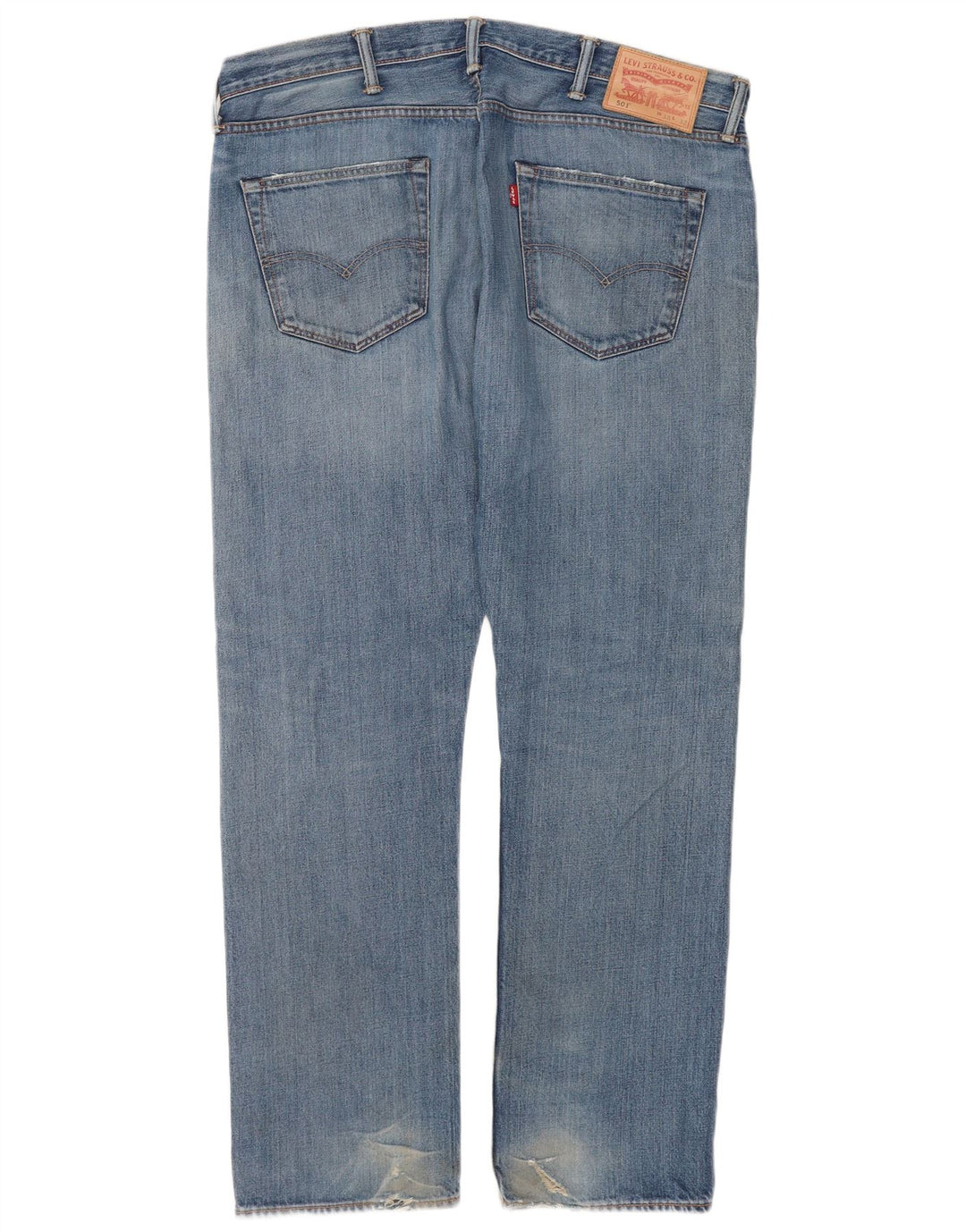 Levi's Herre 501 lige jeans W38 L32 blå bomuld
