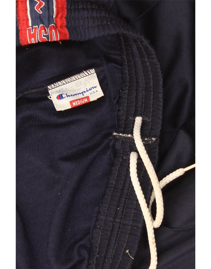 Champion Herre USA Graphic Tracksuit Bukser Medium Navy Blue Colourblock