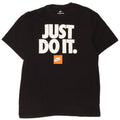 Nike Herre grafisk T-shirt Top Medium Sort Bomuld