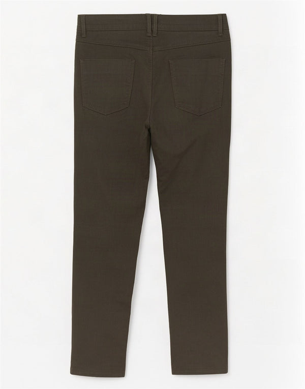Marks & Spencer Womens Jegging Jeans UK 12 Medium W30 L27 Khaki Cotton