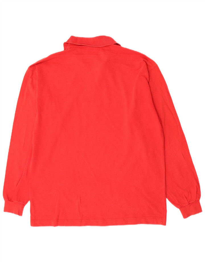 North Sails Langærmet herre poloshirt Medium rød bomuld