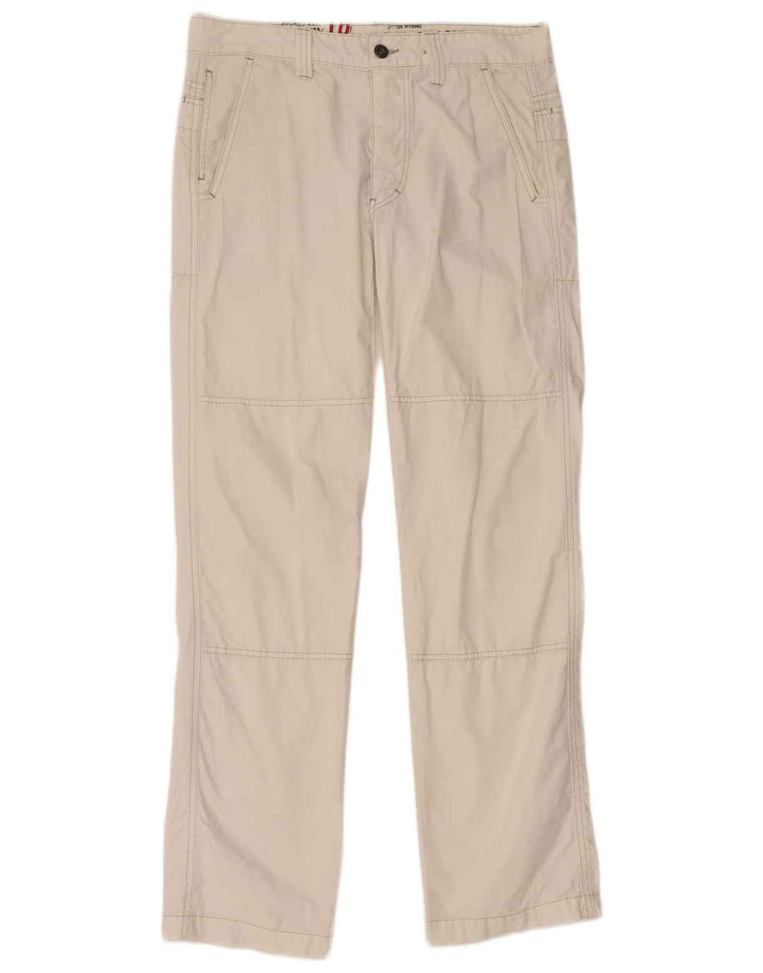 MURPHY & NYE Straight Casual bukser til mænd W33 L32 Off White Bomuld