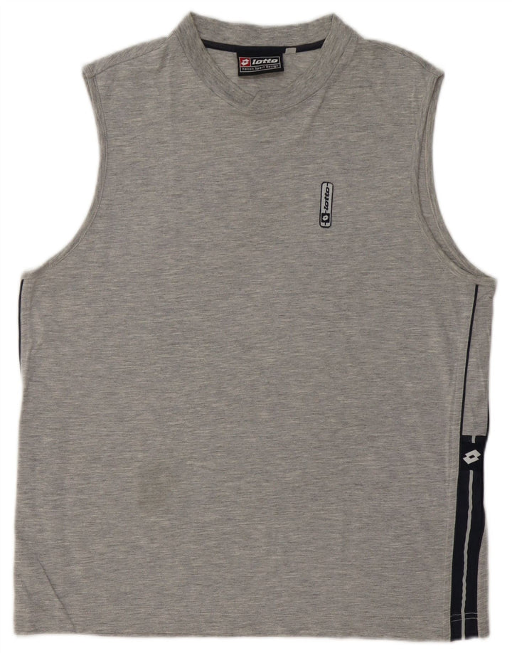 Lotto Herrevest Top Medium Grey Flecked Bomuld