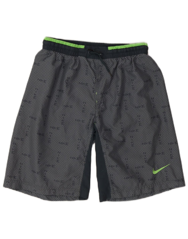 Nike drenge grafiske sportsshorts 12-13 år store marineblå polyester