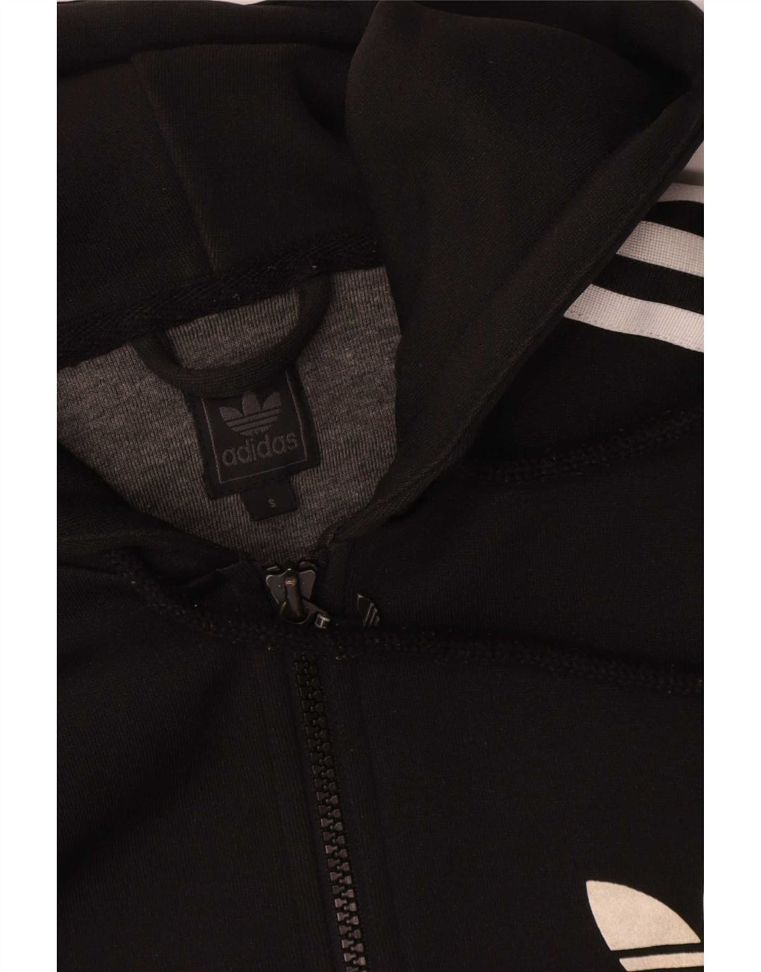 Adidas Dame Hættetrøje Sweater UK 16 Stor Sort Polyester