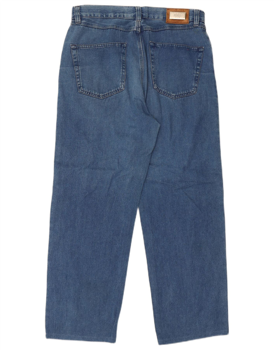 Hugo Boss Straight Jeans til mænd W34 L28 Blå Bomuld
