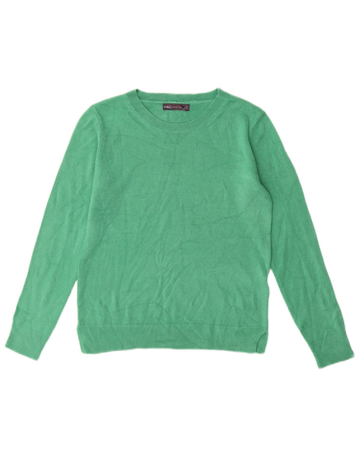Marks & Spencer Dame sweater med rund hals DK 10 Lille turkis