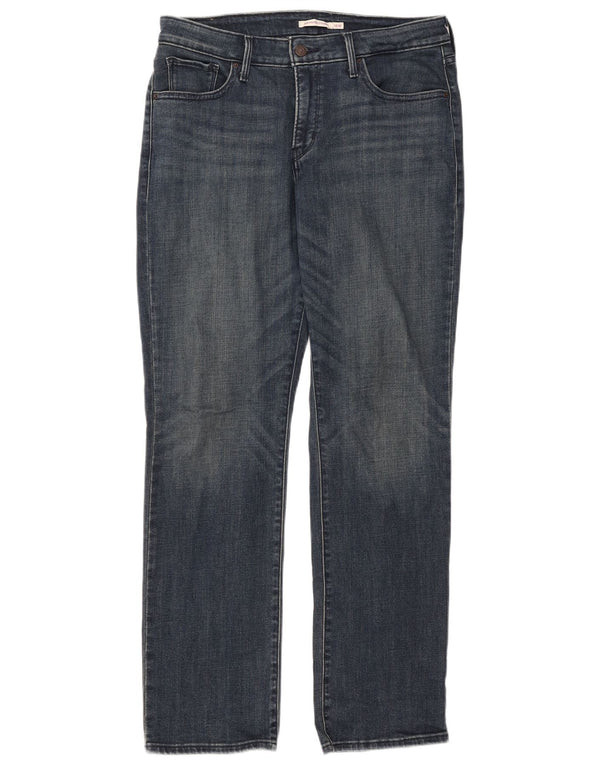 Levi's Dame 314 Shaping Straight Jeans US 16 2XL W33 L31 Blå Bomuld