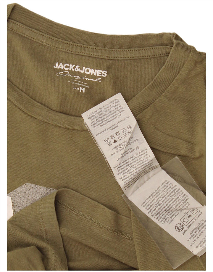 Jack & Jones Herre grafisk T-shirt Top Medium Khaki Bomuld