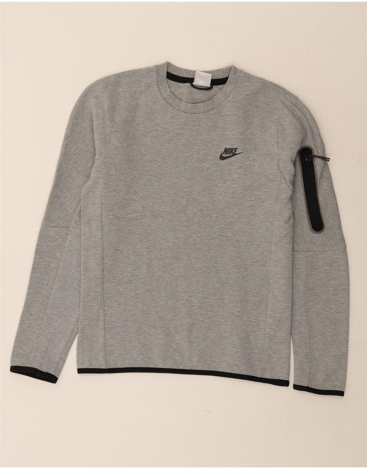 Nike Sweatshirt til mænd XS Grå Flecked Bomuld