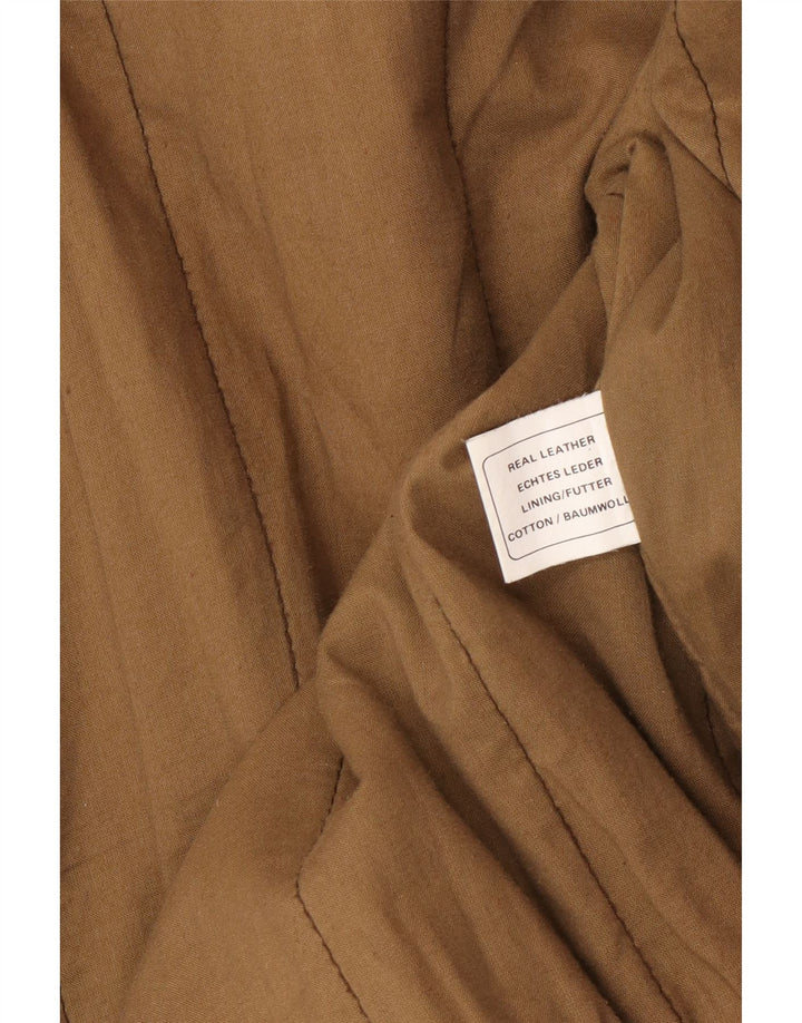 Outback Herre Læderjakke UK 42 XL Brun Læder
