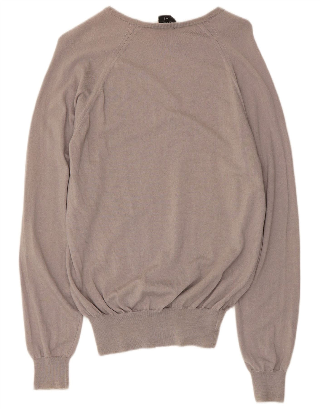 Gucci Dame Boat Neck Jumper Sweater UK 12 Medium Grey Uld