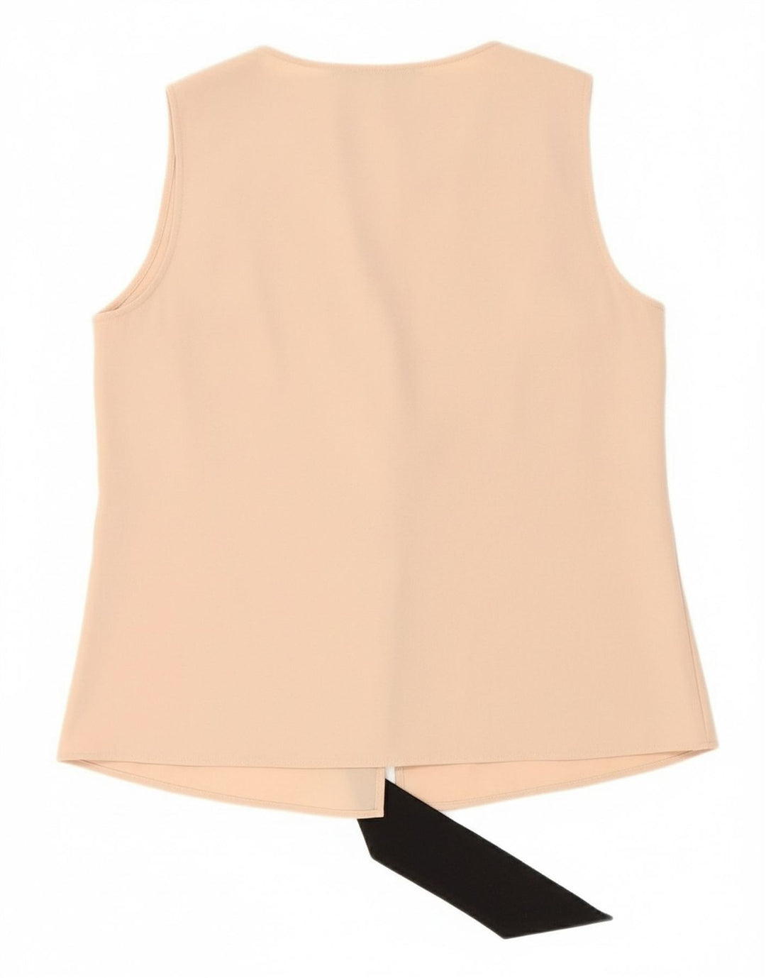 ZARA Womens Sleeveless Cardigan Top UK 14 Medium Beige