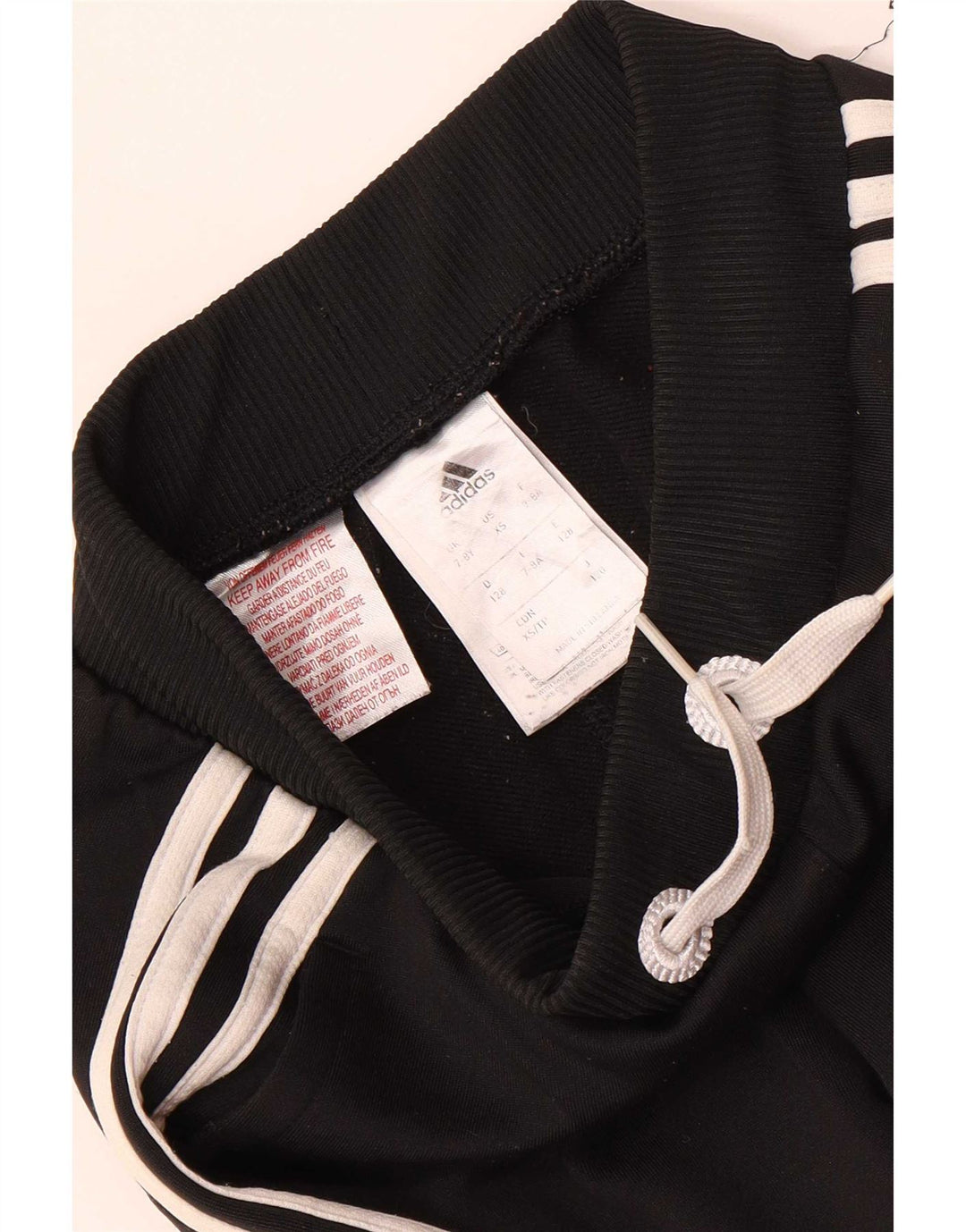 Adidas Drenge Træningsdragt Bukser Joggers 7-8 År Sort Polyester