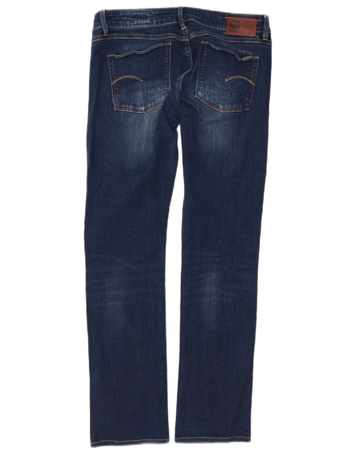 G-STAR Dame 3301 Straight Jeans W32 L32 Blå Bomuld