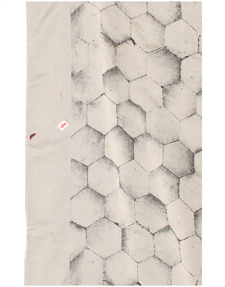 Vintage Herre geometrisk rektangel tørklæde One Size Grå Geometrisk Klassisk